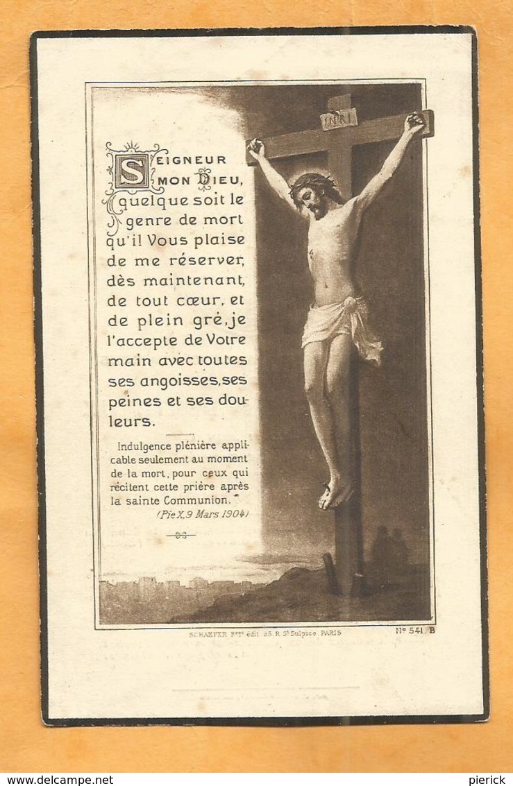 IMAGE GENEALOGIE FAIRE PART AVIS DECES CARTE MORTUAIRE BERTHEUX 1865 1939 - Décès