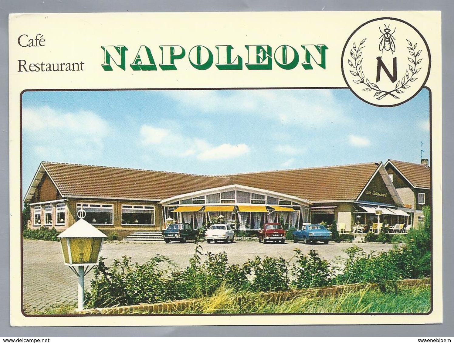 NL.- RIJSBERGEN. Gem. ZUNDERT. Café Restaurant Dancing - NAPOLEON -. Antwerpseweg 36. Old Cars. - Hotel's & Restaurants