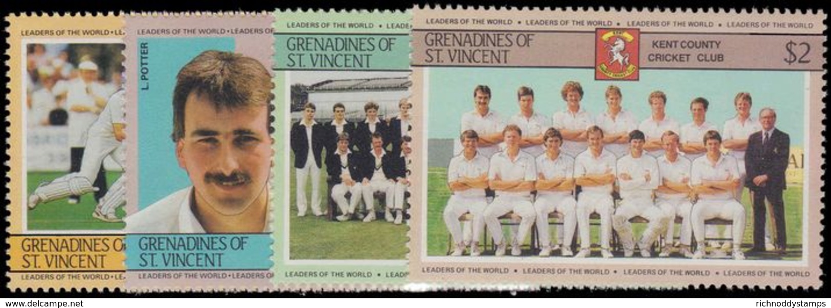 St Vincent Grenadines 1985 Cricketers (3rd Series) Unmounted Mint. - St.Vincent & Grenadines