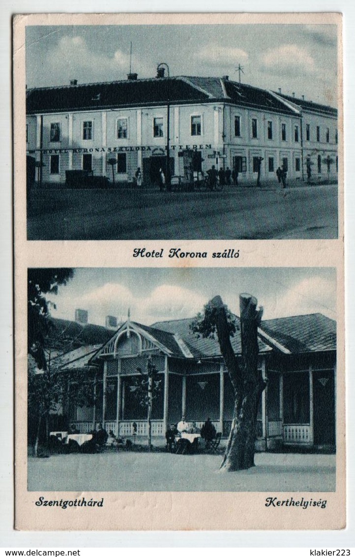 Hotel Korona Szallo, Szentgotthard, Kerthelyiseg - 1909 - Hungary