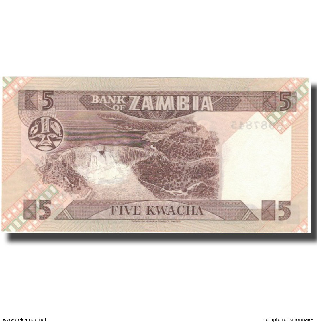 Billet, Zambie, 5 Kwacha, Undated (1980-88), KM:25d, NEUF - Zambie