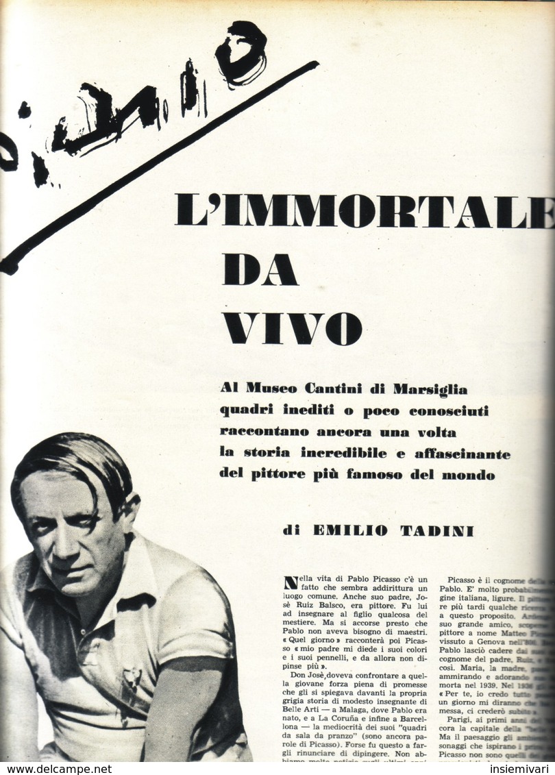 (pagine-pages)PABLO PICASSO Successo1959/03. - Altri & Non Classificati