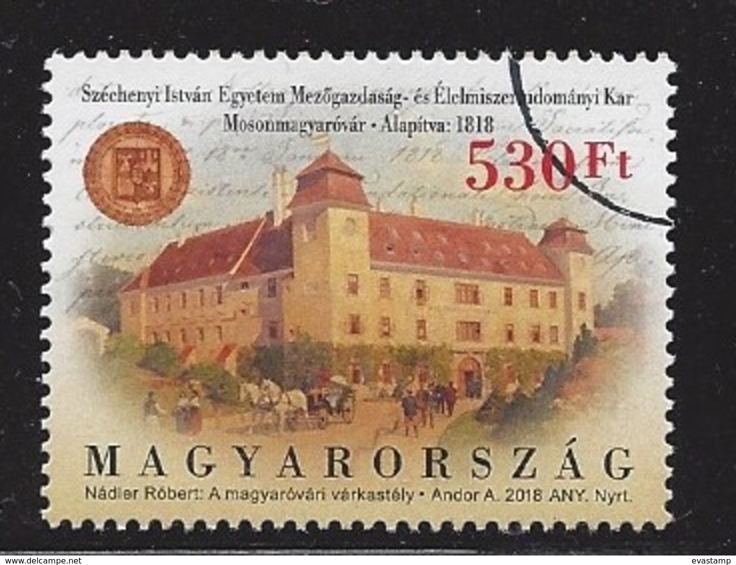 HUNGARY - 2018. Faculty Of Agriculture And Food Science Of The Széchenyi István University, Mosonmagyaróvár USED!!! - Oblitérés