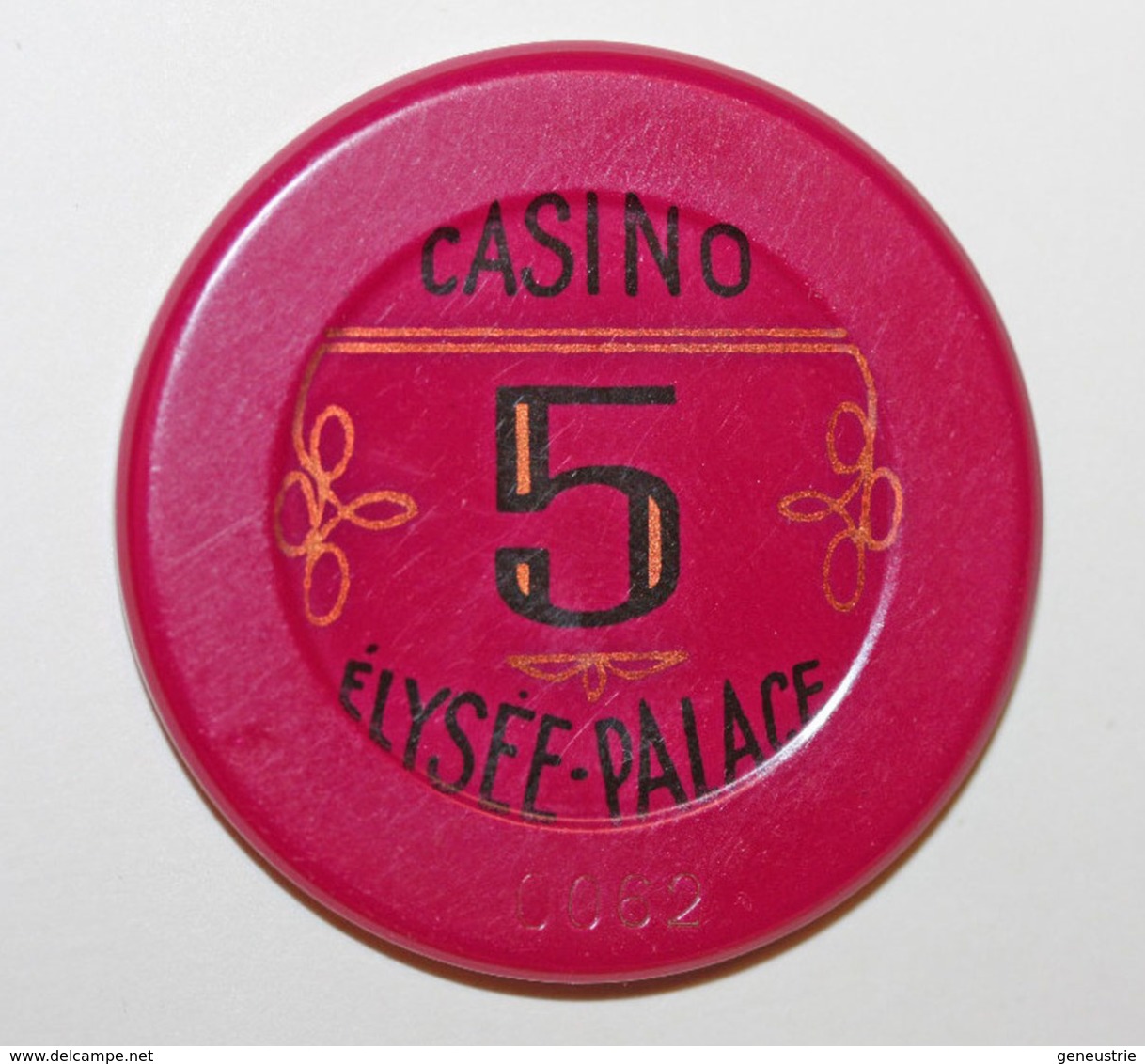 Jeton De 5 Franc "Casino Elysée-Palace" Vichy - Casino French Chip Token - Casino