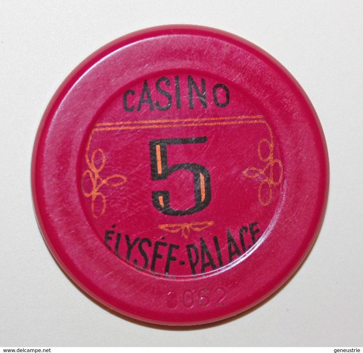 Jeton De 5 Franc "Casino Elysée-Palace" Vichy - Casino French Chip Token - Casino