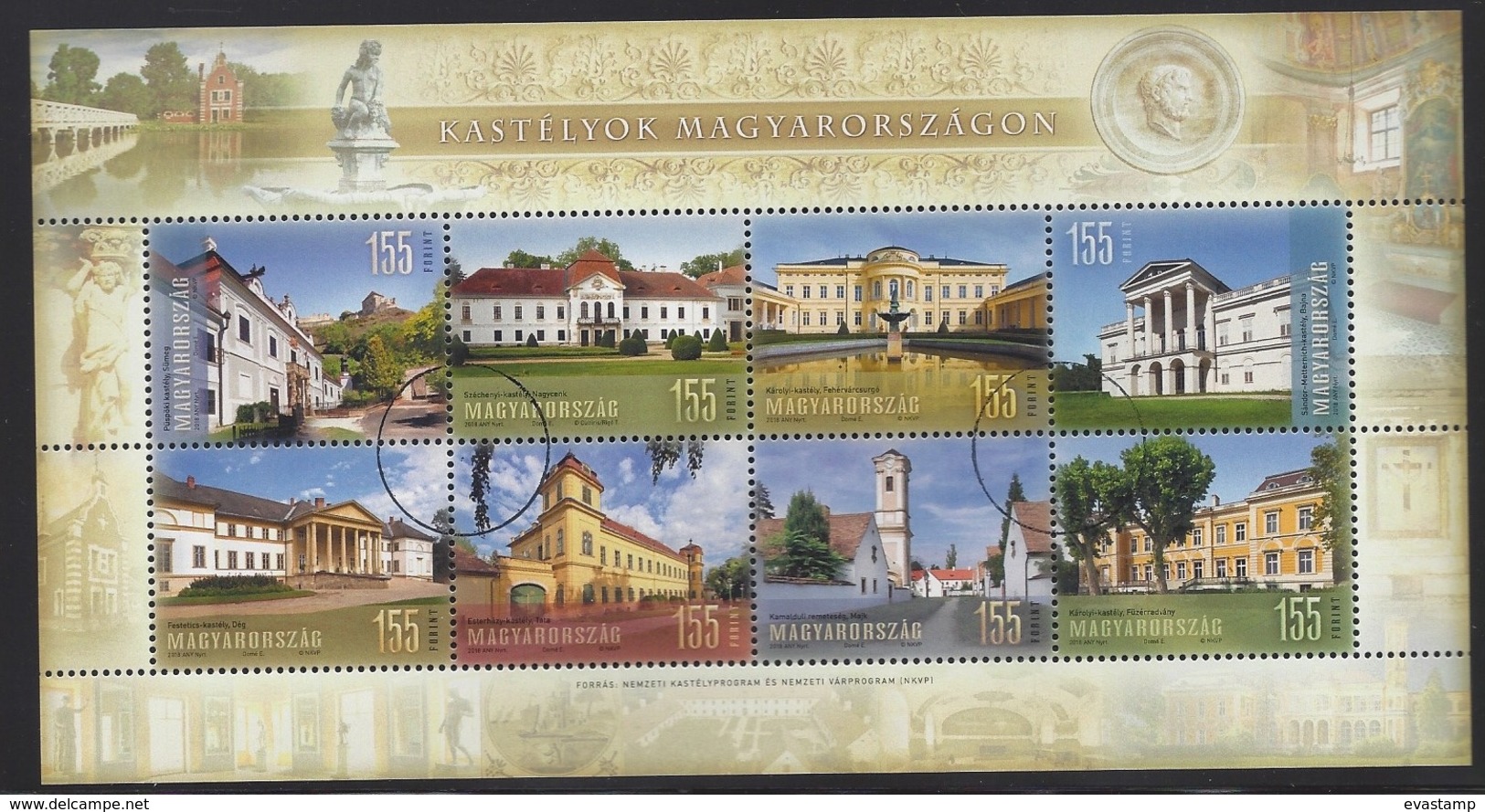 HUNGARY - 2018.S/S -  Castles/Palaces In Hungary USED!!! - Used Stamps