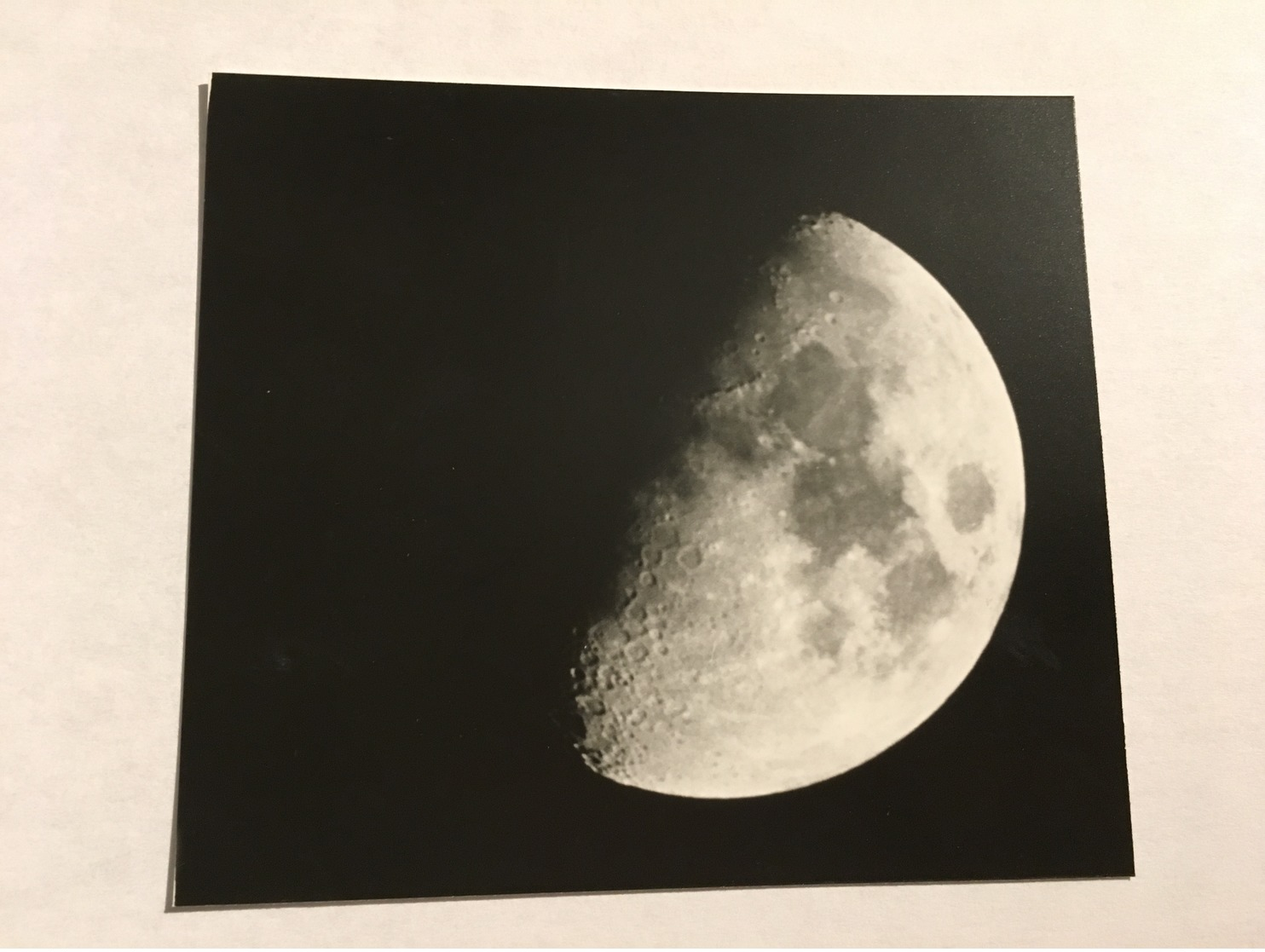 273/ PHOTO DE LA LUNE AVEC INSCRIPTION DETAIL DE LA APAREILS ECT - Autres & Non Classés