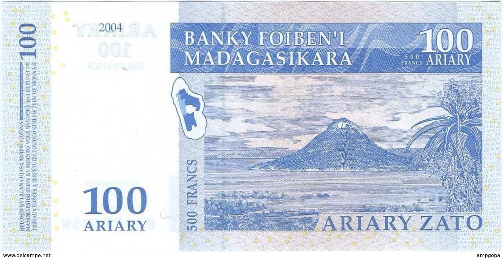 Madagascar 100 Ariary 2004 Pick 86b UNC - Madagascar