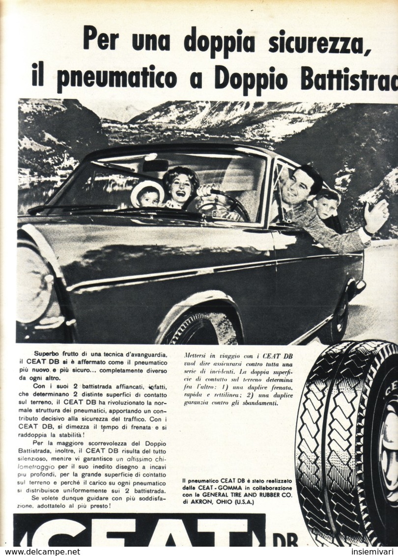 (pagine-pages)PUBBLICITA' CEAT Successo1959/03. - Autres & Non Classés