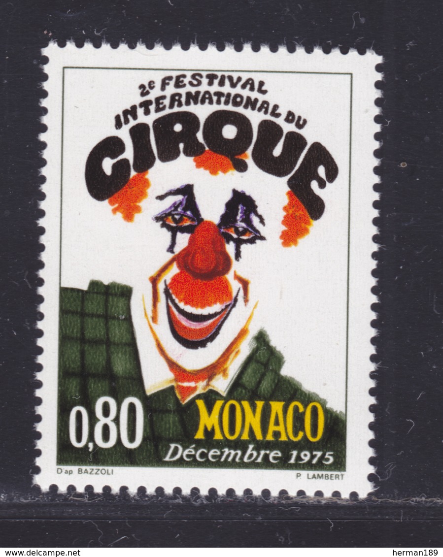 MONACO N° 1039 ** MNH Neuf Sans Charnière, TB (D8216) Le Cirque, Clown 1975 - Ungebraucht