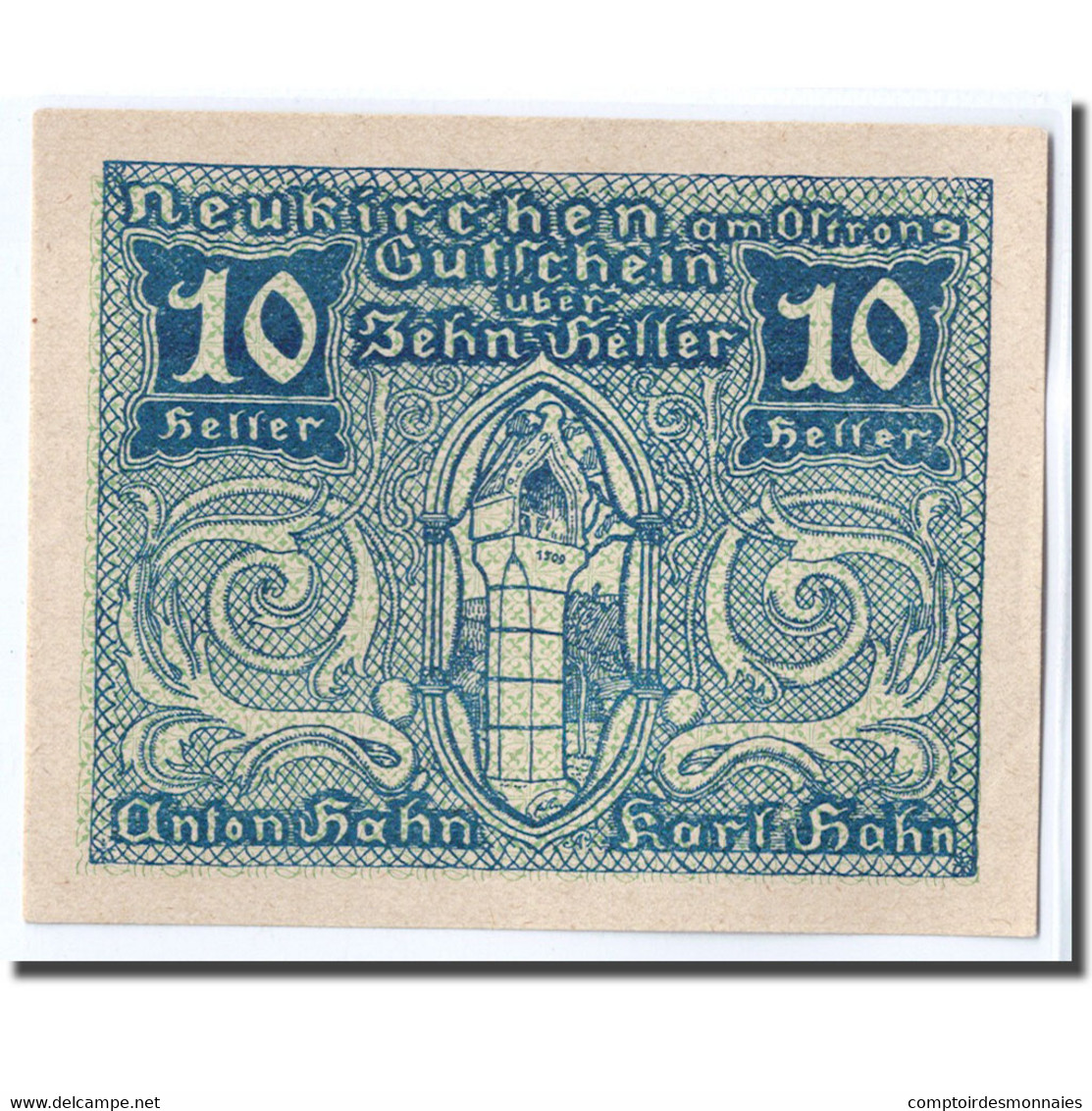 Billet, Autriche, Neukirchen, 10 Heller, Tour, 1920, 1920-05-05, SPL, Mehl:FS - Autriche