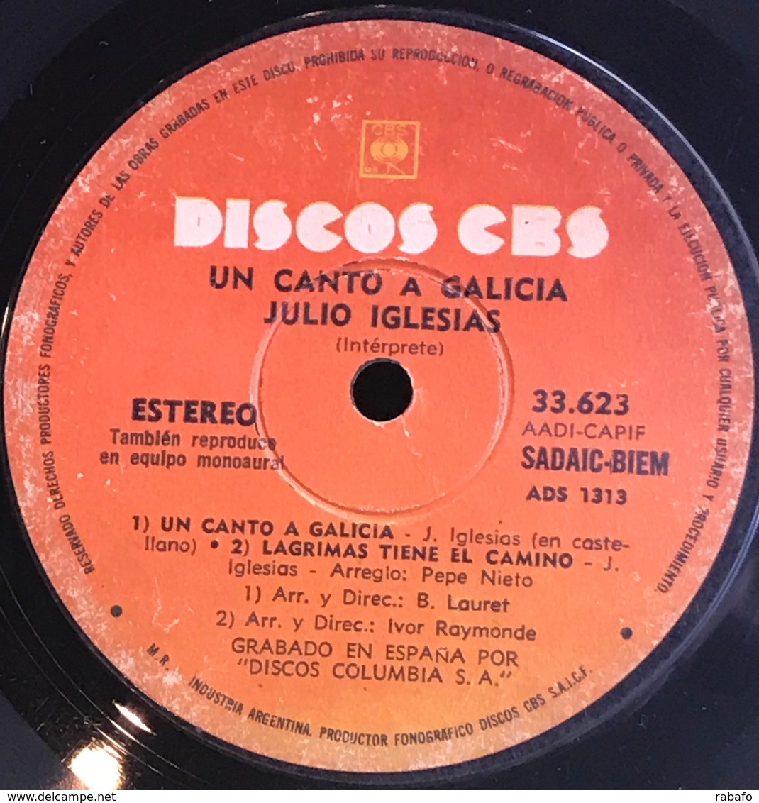 EP Argentino De Julio Iglesias Año 1972 Reedición - Other - Spanish Music