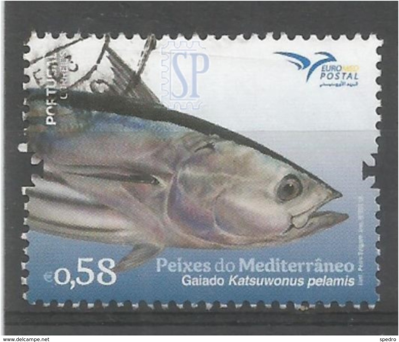 Portugal 2016 EUROMED Peixes Do Mediterrâneo Gaiado Poissons Méditerranée Pesce Mediterraneo Pescado - Usado