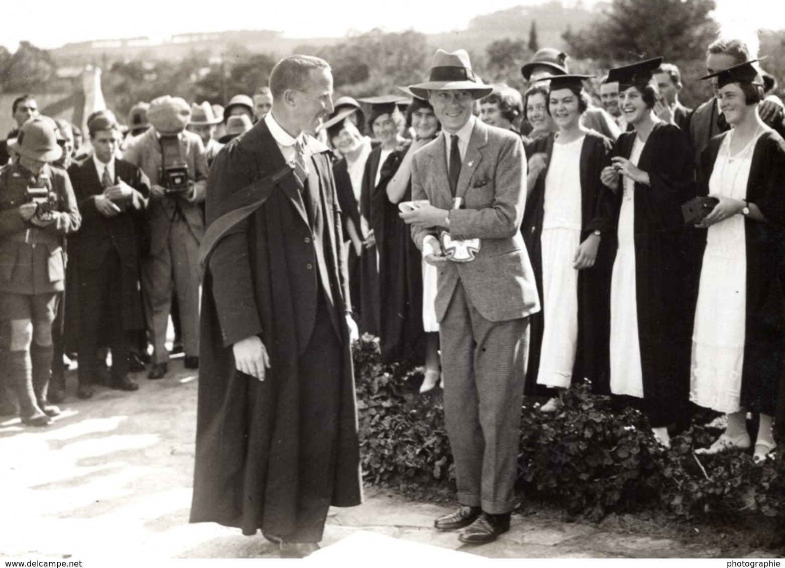 Afrique Du Sud Grahamstown Prince De Galles Université Rhodes Ancienne Photo De Presse 1925 - Krieg, Militär