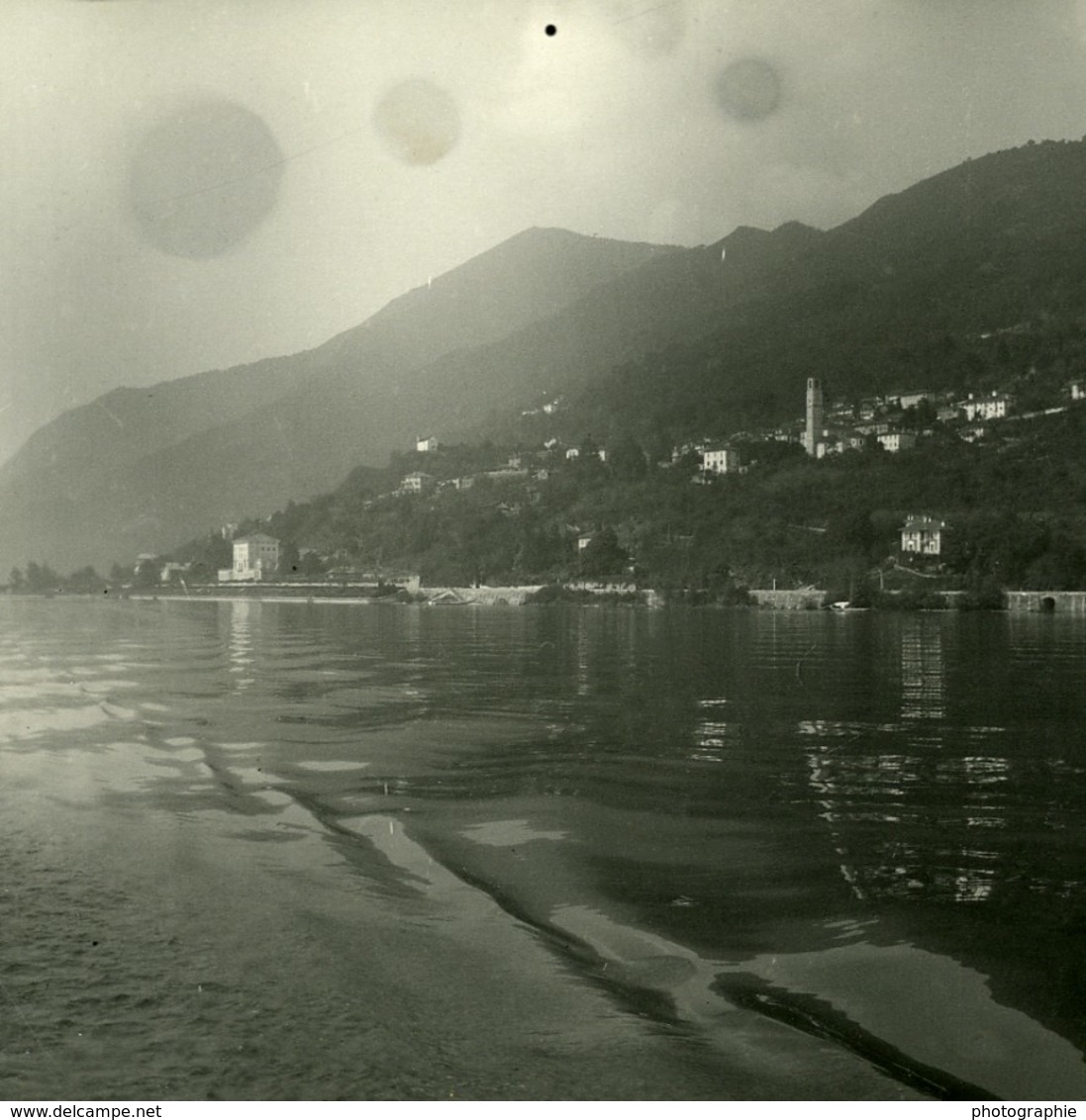 Italie Lac Majeur Barbè Superiore Ancienne Photo Stereo Possemiers 1900 - Photos Stéréoscopiques