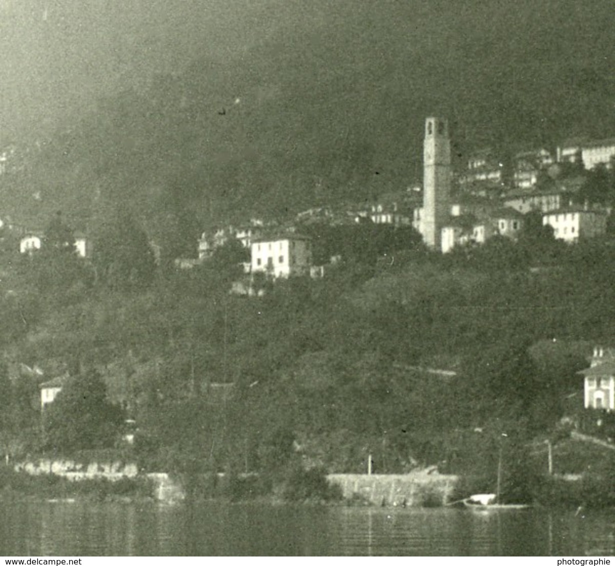 Italie Lac Majeur Barbè Superiore Ancienne Photo Stereo Possemiers 1900 - Photos Stéréoscopiques