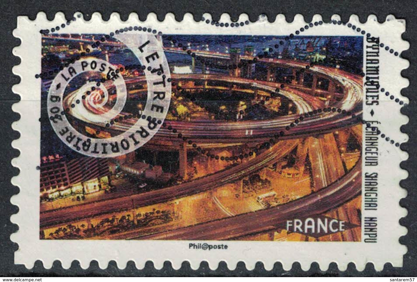 France 2014 Oblitéré Used Dynamiques Echangeur Shanghai Nanpu Y&T 932 - Used Stamps