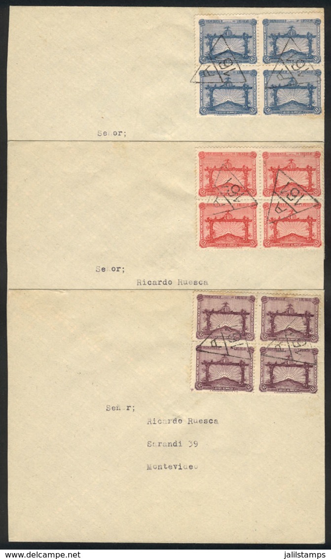 TOPIC FOOTBALL/SOCCER: Sc.388/390, 1928 Olympic Football Winners In The Olympic Games Of 1924 And 1928, Cmpl. Set Of 3 V - Autres & Non Classés