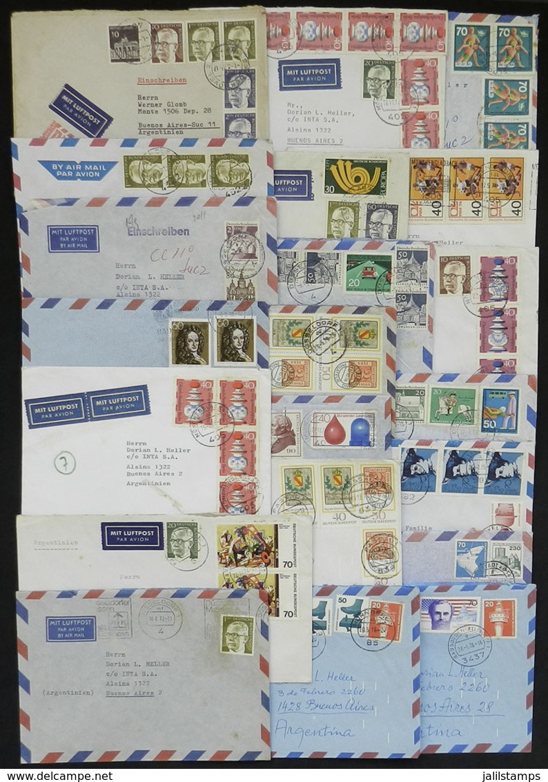 WEST GERMANY: Over 70 Modern Covers Sent To Argentina, There Are Very Nice And Attractive Postages! - Other & Unclassified