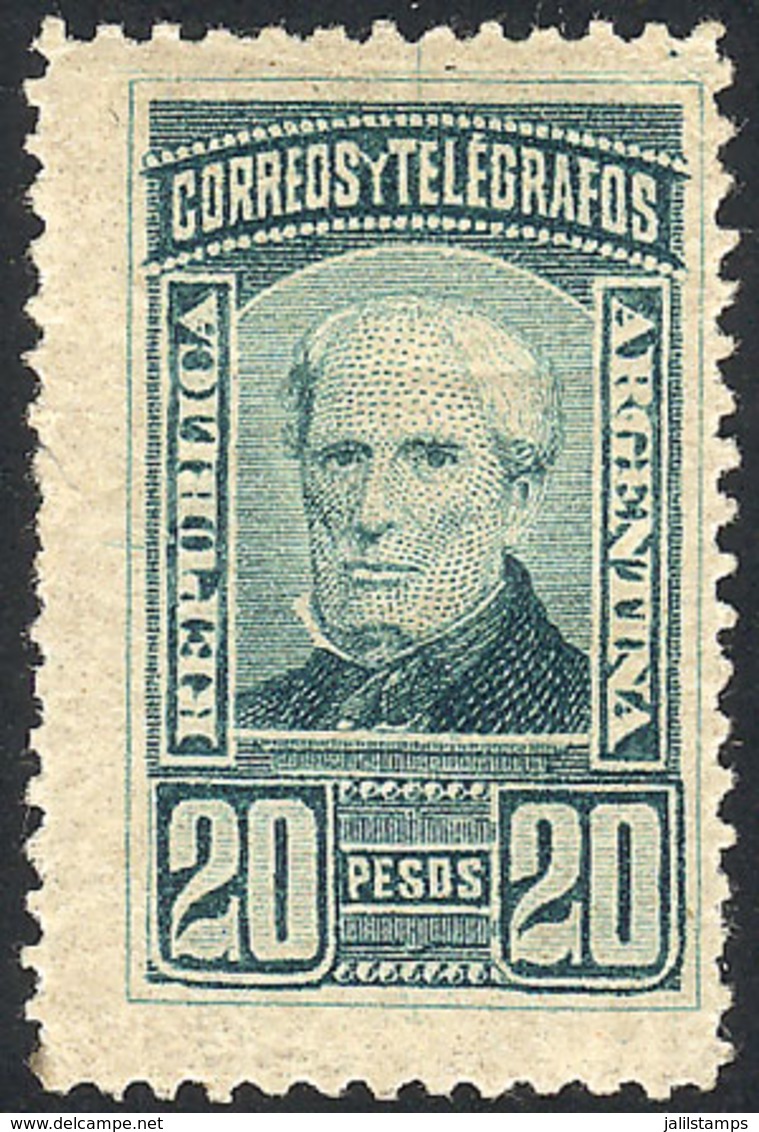 ARGENTINA: GJ.118, 1889 20P. Brown, Mint, Very Fine Quality, Rare! - Andere & Zonder Classificatie