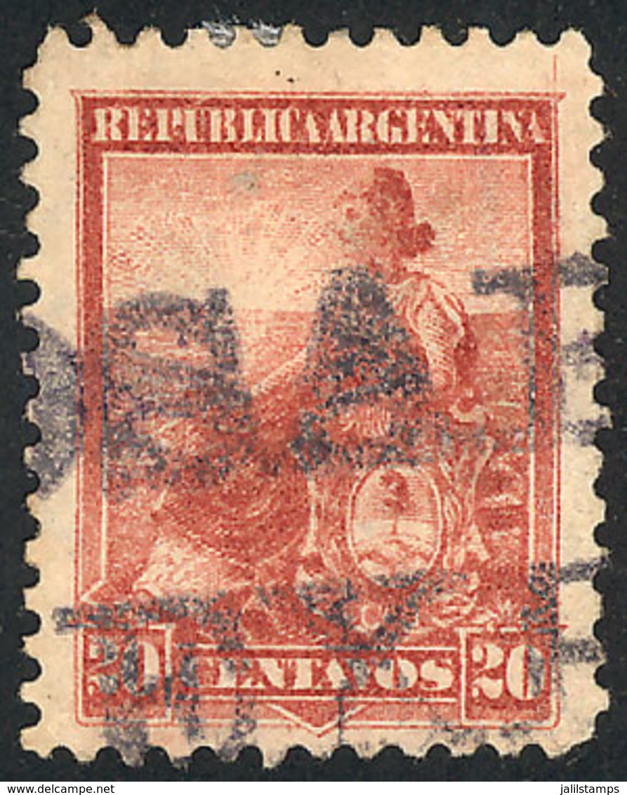 ARGENTINA: GJ.229, With The Extremely Rare Cancel ROSARIO - POR EXPRESO, VF Quality, Few Known! - Sonstige & Ohne Zuordnung