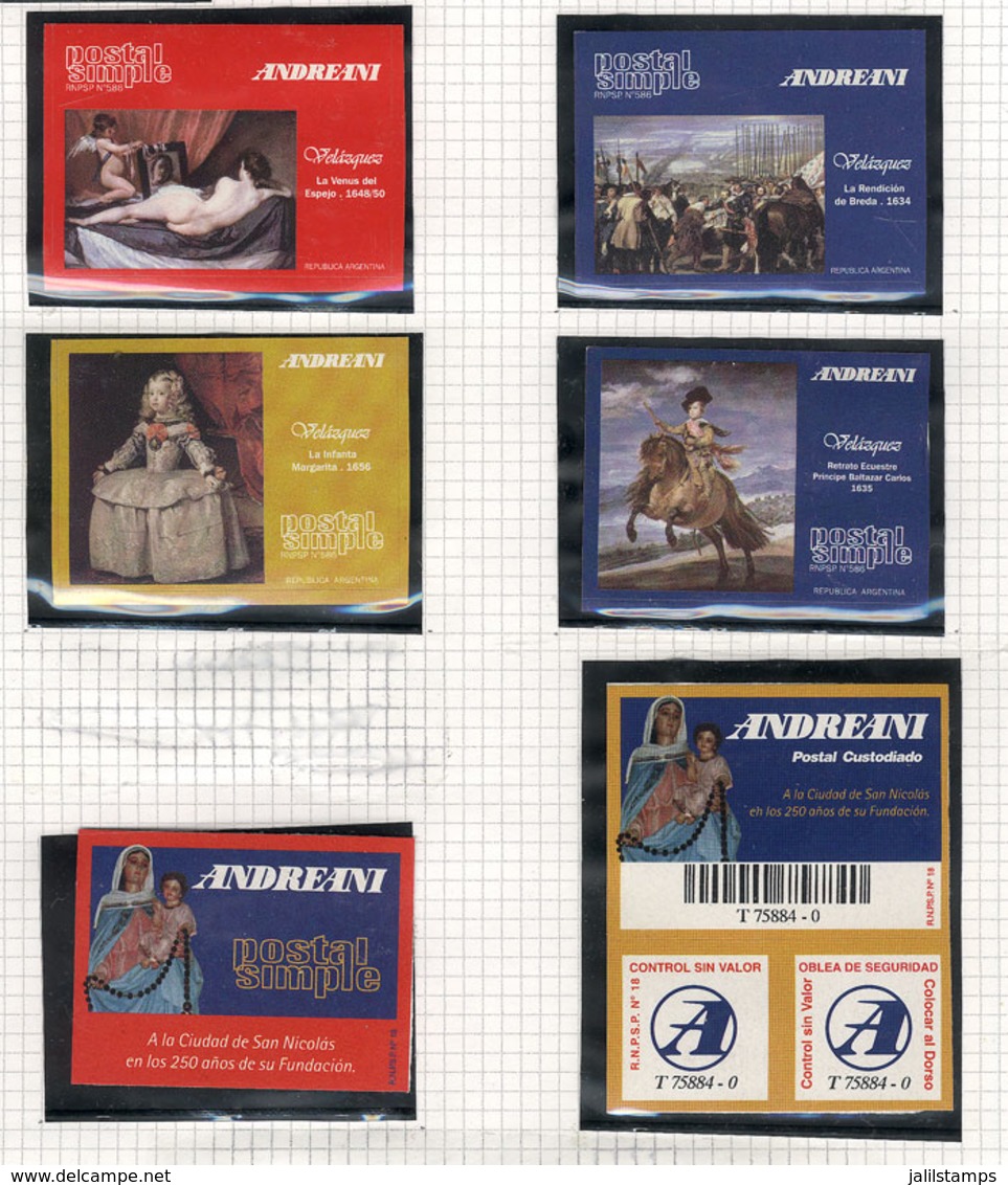 ARGENTINA: Collection On 8 Album Pages, Including Good Values And Sets Issued By OCA, Andreani And Rowing, VERY THEMATIC - Andere & Zonder Classificatie