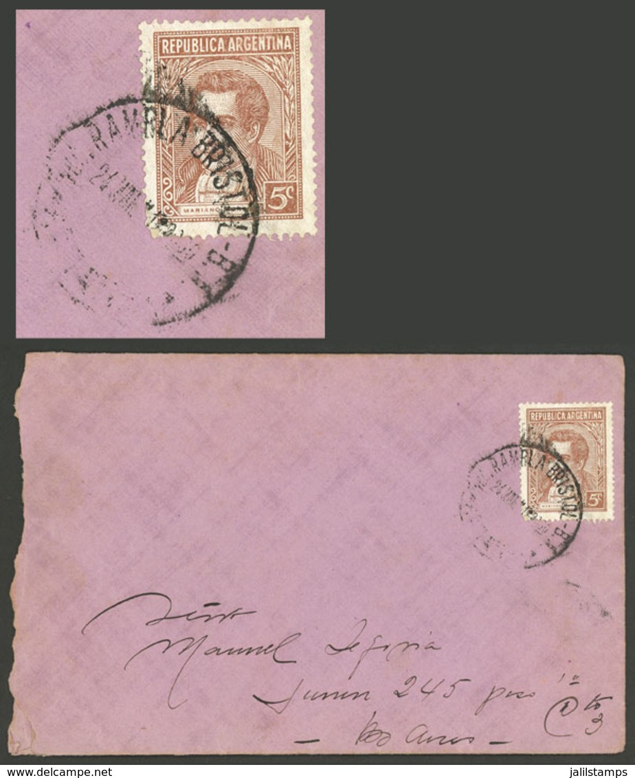 ARGENTINA: RARE POSTMARK: Cover (with Its Original Letter) Sent From Mar Del Plata To Buenos Aires On 24/MAR/1941, Frank - Other & Unclassified