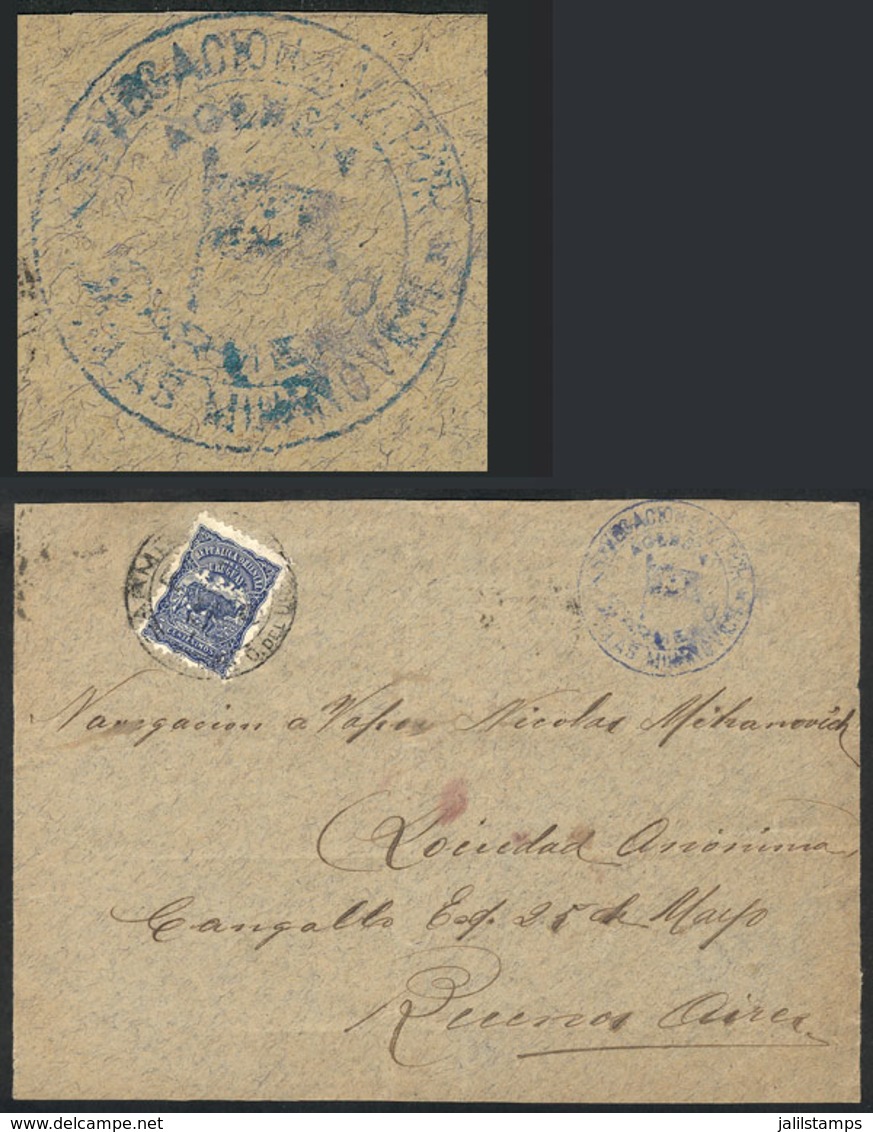 ARGENTINA: Circa 1910, Cover Front Sent From Carmelo (Uruguay) To Buenos Aires, With Uruguayan Franking Of 5c. With Date - Autres & Non Classés