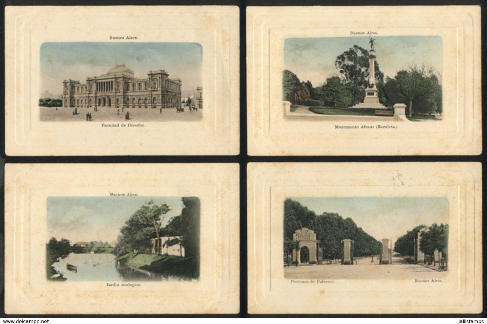 ARGENTINA: BUENOS AIRES: 4 PCs With Nice Views, Ed. Cantiello, Unused - Argentine