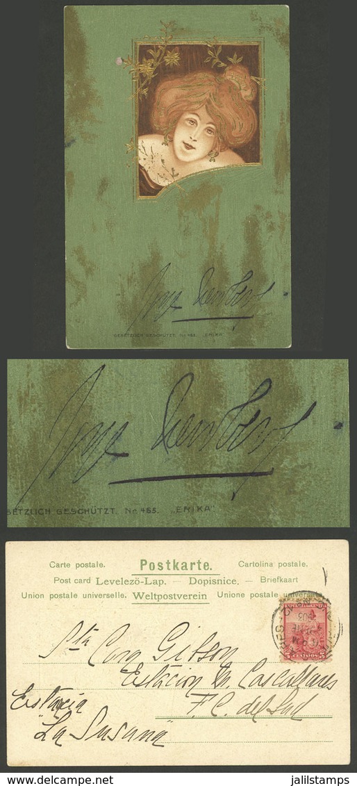 ARGENTINA: NEWBERY, Jorge: Father Of Argentine Aviation, Hand-written Autograph On Postcard Sent On 29/JA/1903 From Buen - Sonstige & Ohne Zuordnung