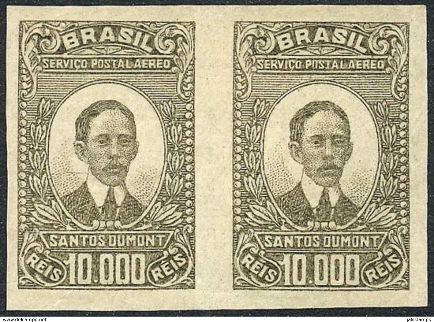 BRAZIL: Sc.C24, IMPERFORTE Pair (RHM. A-25SD), RHM Catalog Value 5,800Rs., Rare! - Autres & Non Classés