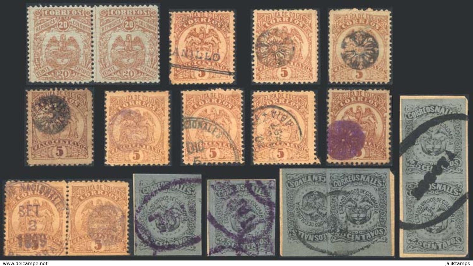 COLOMBIA: Lot Of Old Stamps, All Of Very Fine Quality, Good Opportunity At LOW START! - Colombie