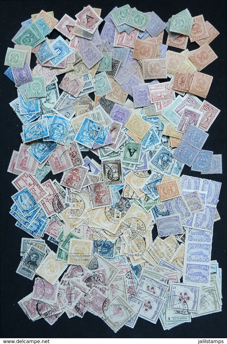 COLOMBIA: Lot Of Stamps Used And Unused (without Gum Or With Gum Hinged), Many Are Very Old, General Quality Is Fine To  - Colombia