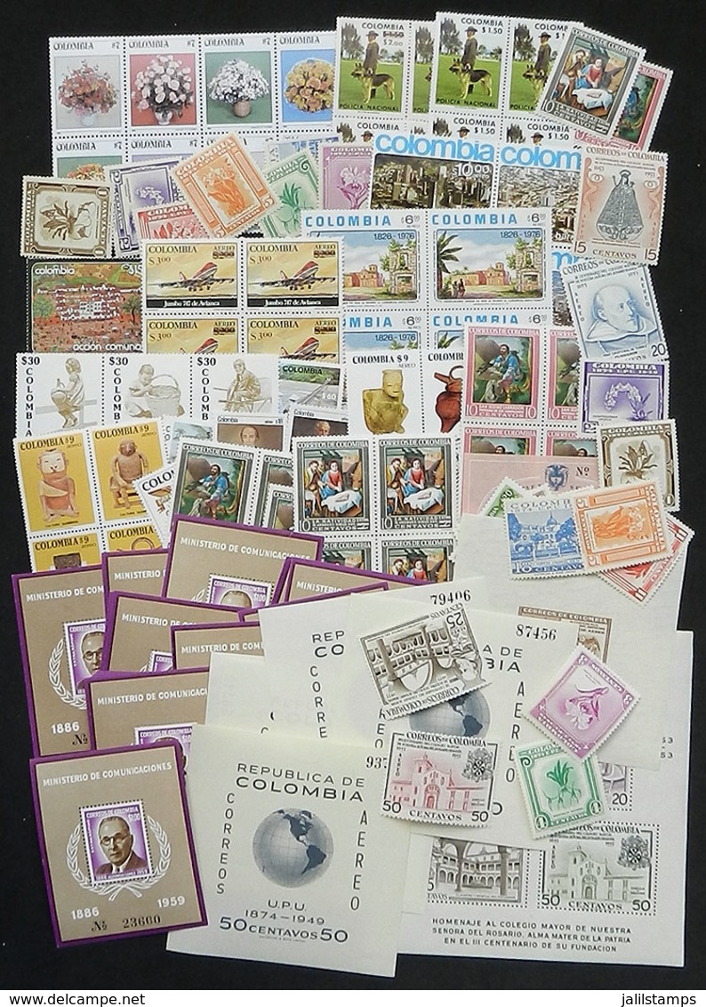 COLOMBIA: Lot Of Very Thematic Sets And Souvenir Sheets, Most Mint Never Hinged And Of Very Fine Quality, Yvert Catalog  - Colombia