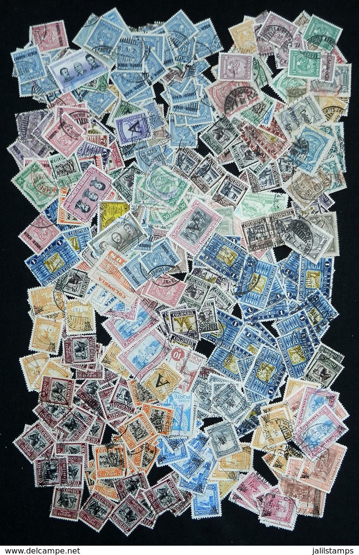 COLOMBIA: AIR MAIL: Lot Of Used Stamps, General Quality Is Fine To Very Fine, Yvert Catalog Value Euros 750+ - Colombie