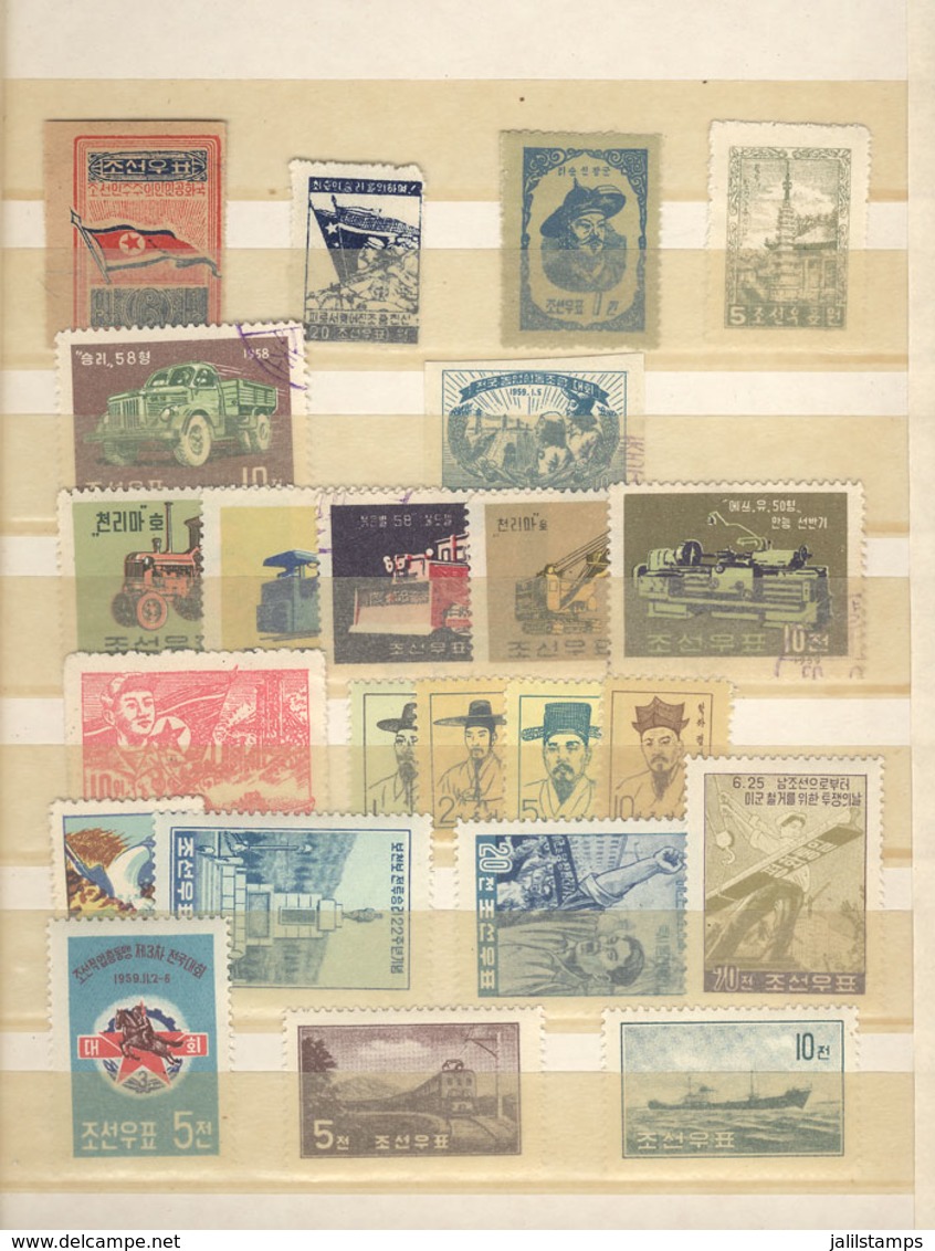 KOREA: Attractive Group Of Good Stamps And Sets Of North Korea (+ Some Of South Korea At The End), Almost All MNH And Of - Corée (...-1945)