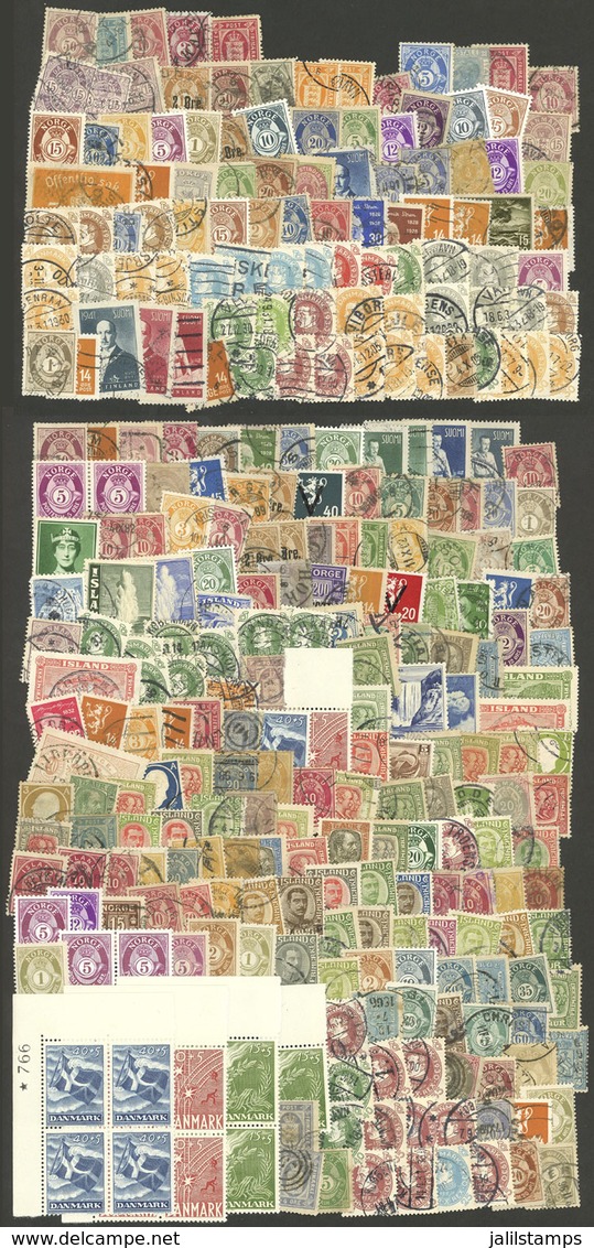 SCANDINAVIA: Envelope With Large Number Of Stamps, Used Or Mint (they Can Be Without Gum), Mixed Quality (from Examples  - Sonstige - Europa