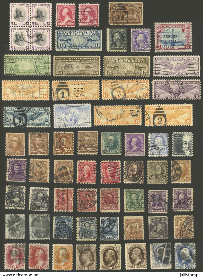 UNITED STATES: Lot Of Varied Stamps, Some Very Old, Almost All Used And Most Of Fine Quality, HIGH CATALOG VALUE, Good O - Autres & Non Classés