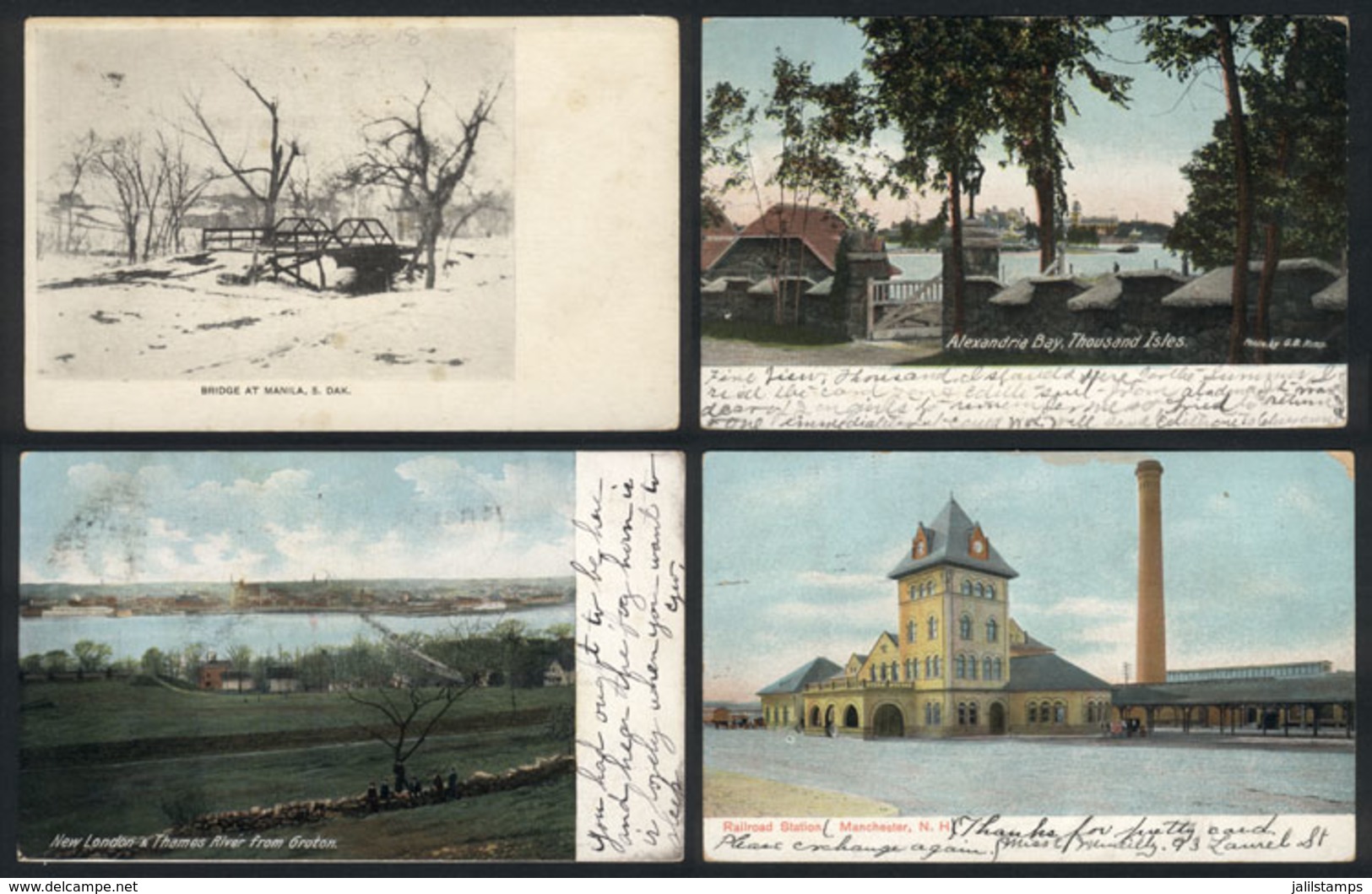 UNITED STATES: 25 Postcards Used Between 1904 And 1912, Many With Interesting Views, Some Very Rare. Almost All With Sta - Andere & Zonder Classificatie