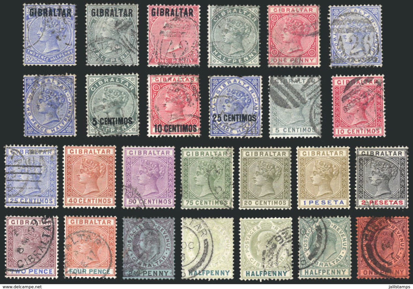 GIBRALTAR: Small Lot Of Old Stamps, Very Fine Quality! - Gibraltar