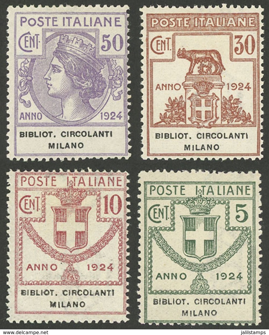 ITALY: Sassone 13/16, Cmpl. Set Of 4 Values, Mint With Tiny And Barely Visible Hinge Marks (they Appear MNH), Very Fine  - Other & Unclassified