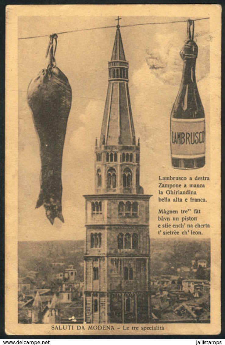 ITALY: MODENA: Advertisement Of Lambrusco, Used In 1913, VF Quality! - Autres & Non Classés