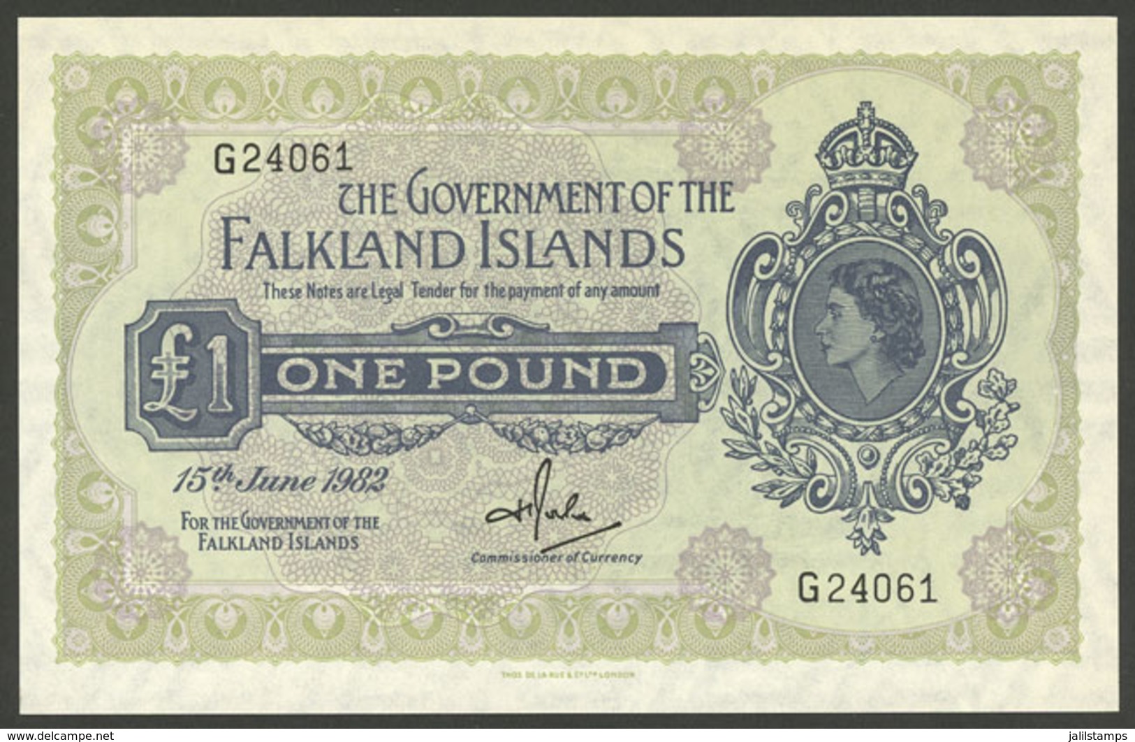 FALKLAND ISLANDS/MALVINAS: Banknote Of 1 Pound Of The Year 1982, Mint Unused, Excellent Quality! - Falkland