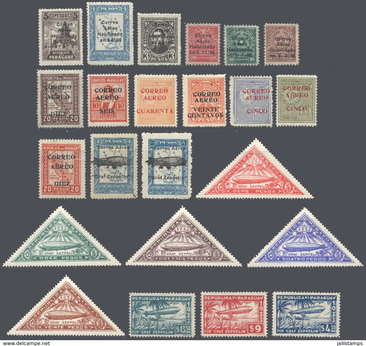 PARAGUAY: Complete Sets Issued Between 1929 And 1940, Some Stamps Are MNH, The Rest Mint Lightly Hinged, And All Of VF Q - Paraguay