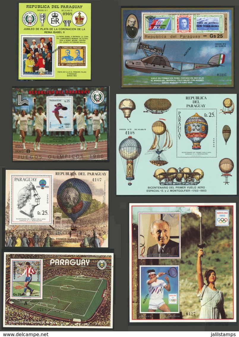 PARAGUAY: BLOCKS AND SOUVENIR SHEETS: Collection In Album (Michel 316/472, Apparently Complete But We Have Not Checked), - Paraguay