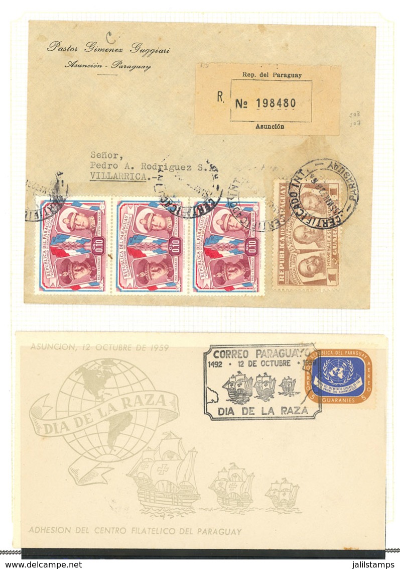 PARAGUAY: OFFICIAL STAMPS + POSTAGE DUE STAMPS: Collection On Pages Almost Complete (Yvert 1 To 97 + Dues 1/12, Only Mis - Paraguay