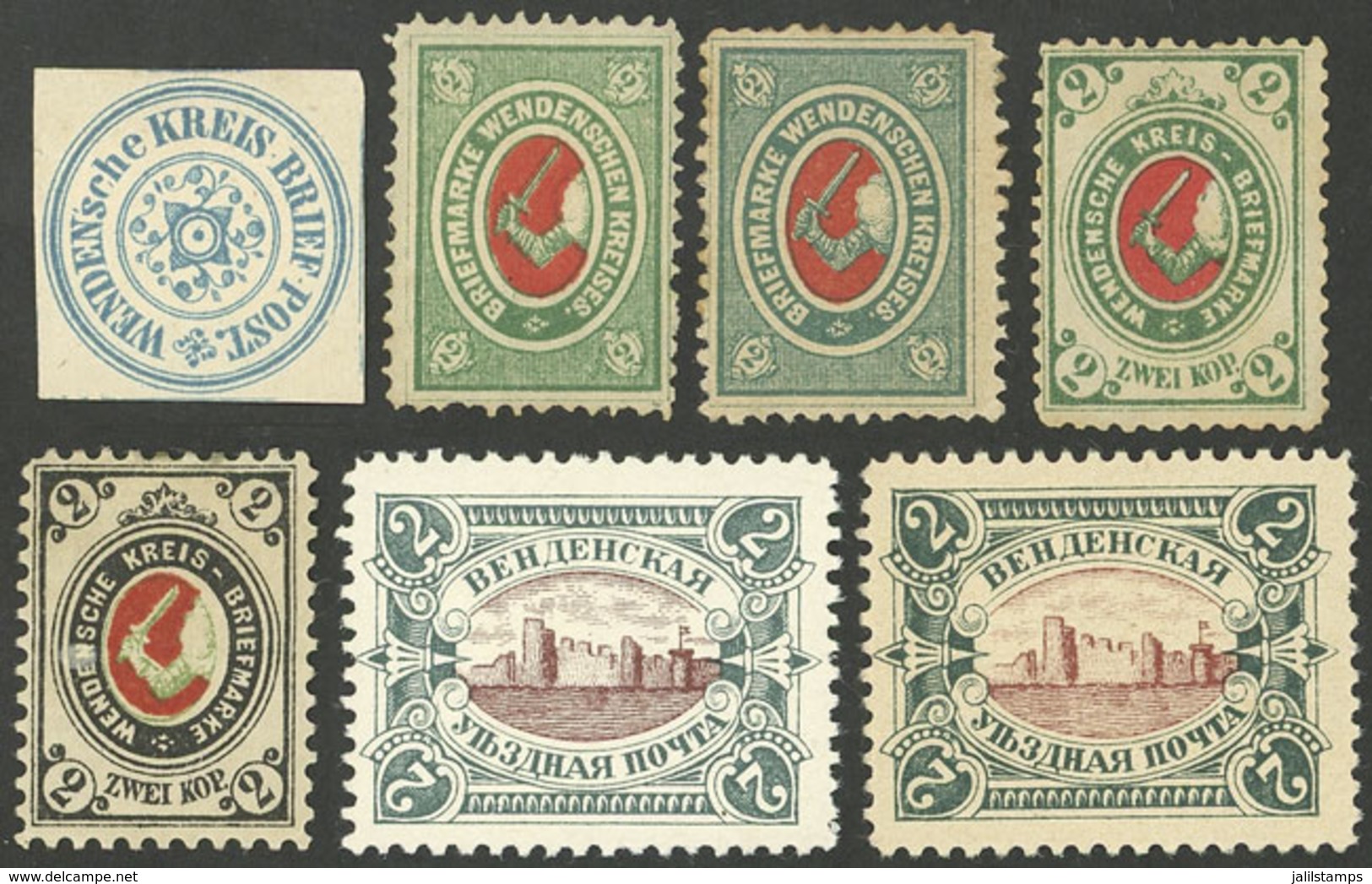 RUSSIA - WENDEN: Interesting Lot Of Old Stamps, Mixed Quality (some With Minor Defects), Very Nice! - Other & Unclassified