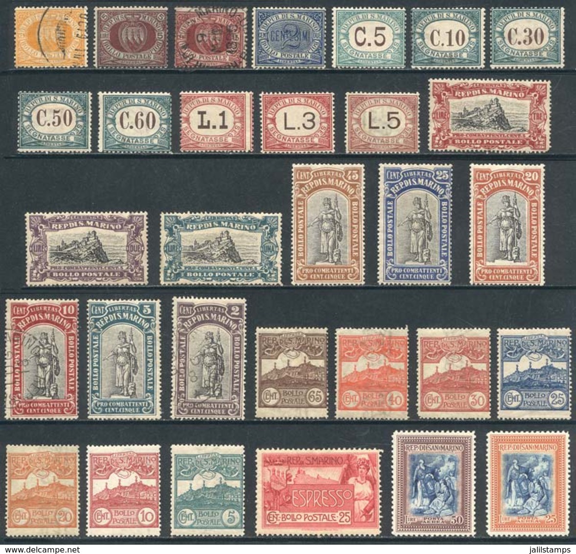 SAN MARINO: Lot Of Stamps And Sets Of Various Periods, Including Good Values, In General Unused And Of Very Fine Quality - Autres & Non Classés