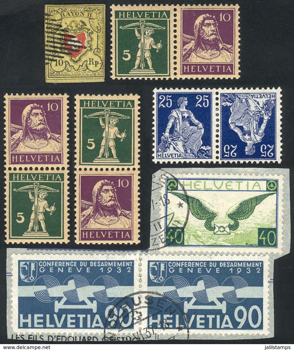 SWITZERLAND: Lot Of Varied Stamps, Fine To VF General Quality, Market Value US$200 Or More! - Andere & Zonder Classificatie