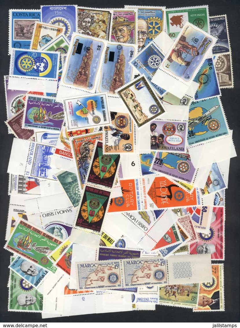 WORLDWIDE: TOPIC ROTARY: Lot Of Stamps And Complete Sets, All Mint Never Hinged Of Excellent Quality, Yvert Catalog Valu - Rotary, Lions Club